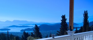 View from villa to Lefkada Island