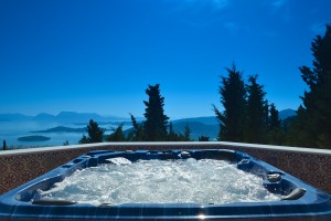 Villa Gabriella Lefkada Greece Ionian Luxury Rental Hot tub 4
