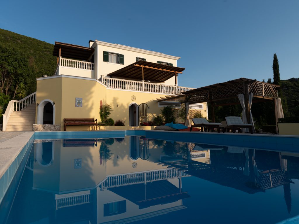 Ionian villas with heated pools