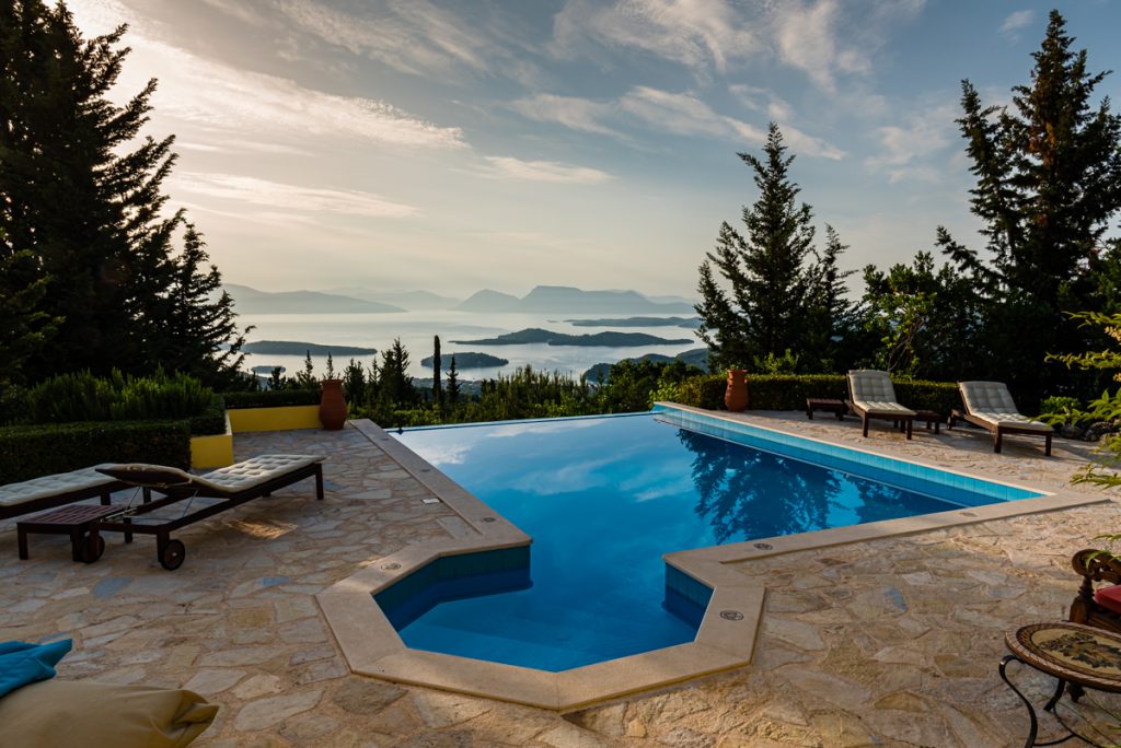 luxury serviced villa on Lefkada