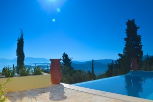 Villa Gabriella Lefkada Greece Ionian Luxury Rental Pool and view