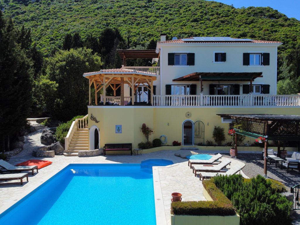Ionian villas with heated pools
